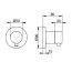 Keuco Ixmo Podtynkowy dwudrożny zawór przestawny DN15 aluminium 59556171001 - zdjęcie 2