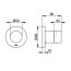 Keuco Ixmo Podtynkowy trzydrożny zawór odcinająco przestawny DN15 aluminium 59549170001 - zdjęcie 2