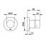 Keuco Ixmo Podtynkowy trzydrożny zawór przestawny DN15 aluminium 59548170001 - zdjęcie 2