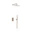 KFA Malaga Zestaw prysznicowy termostatyczny podtynkowy z deszczownicą brushed rose gold z powłoką PVD 5759-501-34 - zdjęcie 1