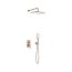 KFA Malaga Zestaw prysznicowy podtynkowy z deszczownicą brushed rose gold z powłoką PVD 4529-501-34 - zdjęcie 1
