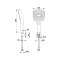 KFA Malaga Zestaw prysznicowy punktowy gun metal grey z powłoką PVD 841-255-61 - zdjęcie 2