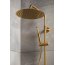 KFA Moza Premium Zestaw prysznicowy natynkowy termostatyczny z deszczownicą złoty szczotkowany PVD 5736-920-31 - zdjęcie 6