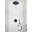 KFA Moza Zestaw prysznicowy podtynkowy z deszczownicą czarny 5039-501-81 - zdjęcie 2