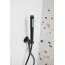 KFA Moza Zestaw prysznicowy podtynkowy z deszczownicą czarny 5039-501-81 - zdjęcie 5