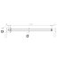 KFA Ramię deszczownicy ścienne 50 cm chrom 835-050-00-BL - zdjęcie 2