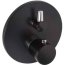 Kludi Balance Black Bateria wannowo-prysznicowa termostatyczna podtynkowa czarny mat/chrom 528308775 - zdjęcie 1