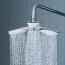 Kludi Fizz Zestaw prysznicowy natynkowy z deszczownicą i termostatem chrom 6709605-00 - zdjęcie 2