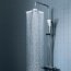 Kludi Fizz Zestaw prysznicowy natynkowy z deszczownicą i termostatem chrom 6709505-00 - zdjęcie 2