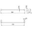 Kludi Vela R Wieszak na ręcznik 60 cm chrom 5897905 - zdjęcie 2