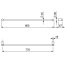 Kludi Vela R Wieszak na ręcznik 80 cm czarny mat 5896139 - zdjęcie 2