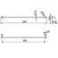 Kludi Vela S Wieszak na ręcznik 80 cm czarny mat 2596139 - zdjęcie 2