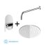 Kohlman Boxine Zestaw prysznicowy podtynkowy z deszczownicą okrągłą 30 cm chrom QW220BR30 - zdjęcie 1