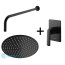 Kohlman Experience Black Zestaw prysznicowy podtynkowy z deszczownicą 25 cm czarny mat QW220EBR25 - zdjęcie 1