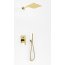Kohlman Experience Gold Zestaw prysznicowy podtynkowy z deszczownicą 25x25 cm złoty QW210EGDQ25 - zdjęcie 2