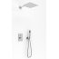 Kohlman Lexis Zestaw prysznicowy podtynkowy z deszczownicą kwadratową 35x35 cm chrom QW210LQ35 - zdjęcie 2