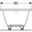 Koło Avena Wanna prostokątna 180x80 cm biała 554.258.01.1 - zdjęcie 6