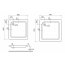 Koło Standard Plus Brodzik prostokątny 80x80x9 cm biały XBK1580000 - zdjęcie 2