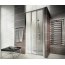 Koło First Drzwi prysznicowe 80x190 cm, profile srebrne szkło przezroczyste ZDRS80222003 - zdjęcie 3