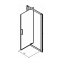Koło Geo 90 Drzwi prysznicowe uchylne 90x190 cm profile srebrny połysk szkło przezroczyste Reflex 560.125.00.3 - zdjęcie 4