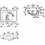 Koło Life Umywalka wisząca lub nablatowa 40x28x12,5 cm z otworem po prawej stronie, biała M22440000 - zdjęcie 3