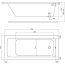 Koło Modo Wanna prostokątna 170x75x45 cm odpływ z boku, biała XWP1170000 - zdjęcie 3