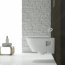 Koło Modo Zestaw Toaleta WC podwieszana 54x35 cm Rimfree bez kołnierza z powłoką Refleks z deską wolnoopadającą biały L33120900+L30112000 - zdjęcie 2