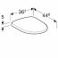 Koło Nova Pro Deska wolnoopadająca antybakteryjna Duroplast biała M30124000 - zdjęcie 2