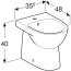 Koło Nova Pro Premium Bidet stojący 48x35,5 cm krótki biały M35107000 - zdjęcie 3