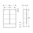 Koło Nova Pro Premium Szafka z lustrem 58,5x85 cm orzech włoski 501.349.00.1 - zdjęcie 2