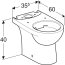 Koło Nova Pro Premium Toaleta WC stojąca 60x35,5 cm kompaktowa krótka bez kołnierza biała M33226000 - zdjęcie 3
