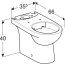 Koło Nova Pro Premium Toaleta WC stojąca 66x35,5 cm kompaktowa bez kołnierza biała M33225000 - zdjęcie 3