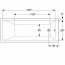 Koło Nova Pro Premium Wanna prostokątna 70x170 cm z zestawem montażowym biała 554.244.01.1 - zdjęcie 4