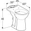 Koło Nova Pro Toaleta WC stojąca 65,5x35,5 cm kompaktowa bez kołnierza biała M33227000 - zdjęcie 3