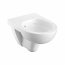 Koło Nova Pro Zestaw Toaleta WC 53x35 cm bez kołnierza + deska wolnoopadająca + stelaż podtynkowy Technic GT + przycisk Eclipse 2 biały/biały 99672000 - zdjęcie 2