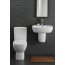 Koło Style Toaleta WC kompaktowa 36,4x64x79,5 cm Rimfree z powłoką Refleks, biała L29020900 - zdjęcie 2