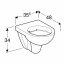 Koło Technic GT Nova Pro Toaleta WC podwieszana krótka 48x35,5 cm Rimfree bez kołnierza ze stelażem biała 99668000 - zdjęcie 4