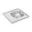 Kuchinox 60 Zlewozmywak stalowy jednokomorowy 60x60 cm satynowy SK6013T - zdjęcie 3