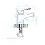 Kuchinox Atez Bateria umywalkowa czarny BTK_722D - zdjęcie 2
