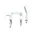 Kuchinox Dima Bateria nawannowa 3 otworowa biały mat BQD_613D - zdjęcie 2