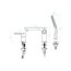 Kuchinox Dima Bateria nawannowa 3 otworowa chrom BQD_013D - zdjęcie 2