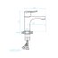 Kuchinox Sagra Bateria umywalkowa chrom BQR_022D - zdjęcie 2