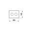 Laufen Ineo Groove Przycisk WC chrom H9001170040001 - zdjęcie 2