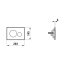 Laufen Ineo Moon Przycisk WC chrom H9001140040001 - zdjęcie 2