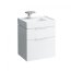 Laufen Kartell Umywalka wisząca 60x46x12 cm bez systemu przelewowego i otworu na baterię, blat po prawej stronie, biała H8103340001121  - zdjęcie 5