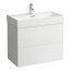 Laufen Kartell Umywalka wisząca lub nablatowa 80x46 cm z otworem na baterię biała H8103360001041 - zdjęcie 2
