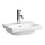 Laufen Lua Umywalka wisząca lub wpuszczana w blat 45x35 cm z otworem na baterię biała z powłoką LCC H8160804001041 - zdjęcie 1
