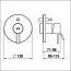 Laufen Meda Bateria wannowo-prysznicowa podtynkowa chrom HF506679100000 - zdjęcie 2