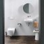 Laufen Meda Zestaw Toaleta WC Rimless Silent Flush Compacto bez kołnierza + deska wolnoopadająca biały H8661130000001 - zdjęcie 5