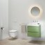 Laufen Meda Zestaw Toaleta WC Rimless Silent Flush Compacto bez kołnierza + deska wolnoopadająca biały H8661130000001 - zdjęcie 6